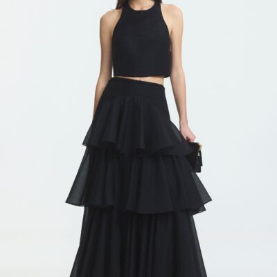 Aje Radiate Pleated Maxi Skirt - Image 1
