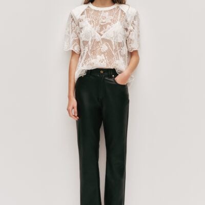 Aje Pippa Lace Tee - Image 1