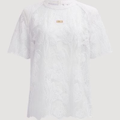 Aje Pippa Lace Tee - Image 2