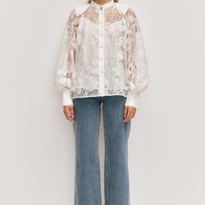 Aje Pippa Lace Blouse - Image 1