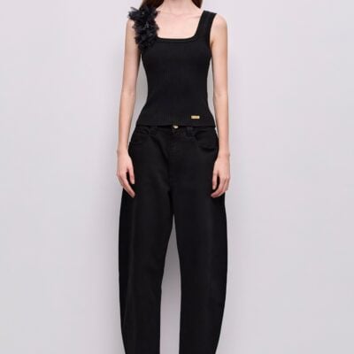 Aje Pamela Flower Knit Tank - Image 1