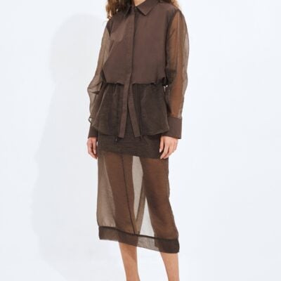 Aje Paige Sheer Skirt - Image 1