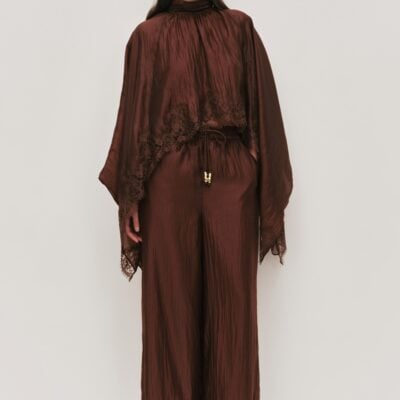 Aje Ophelia Lace Cape - Image 1