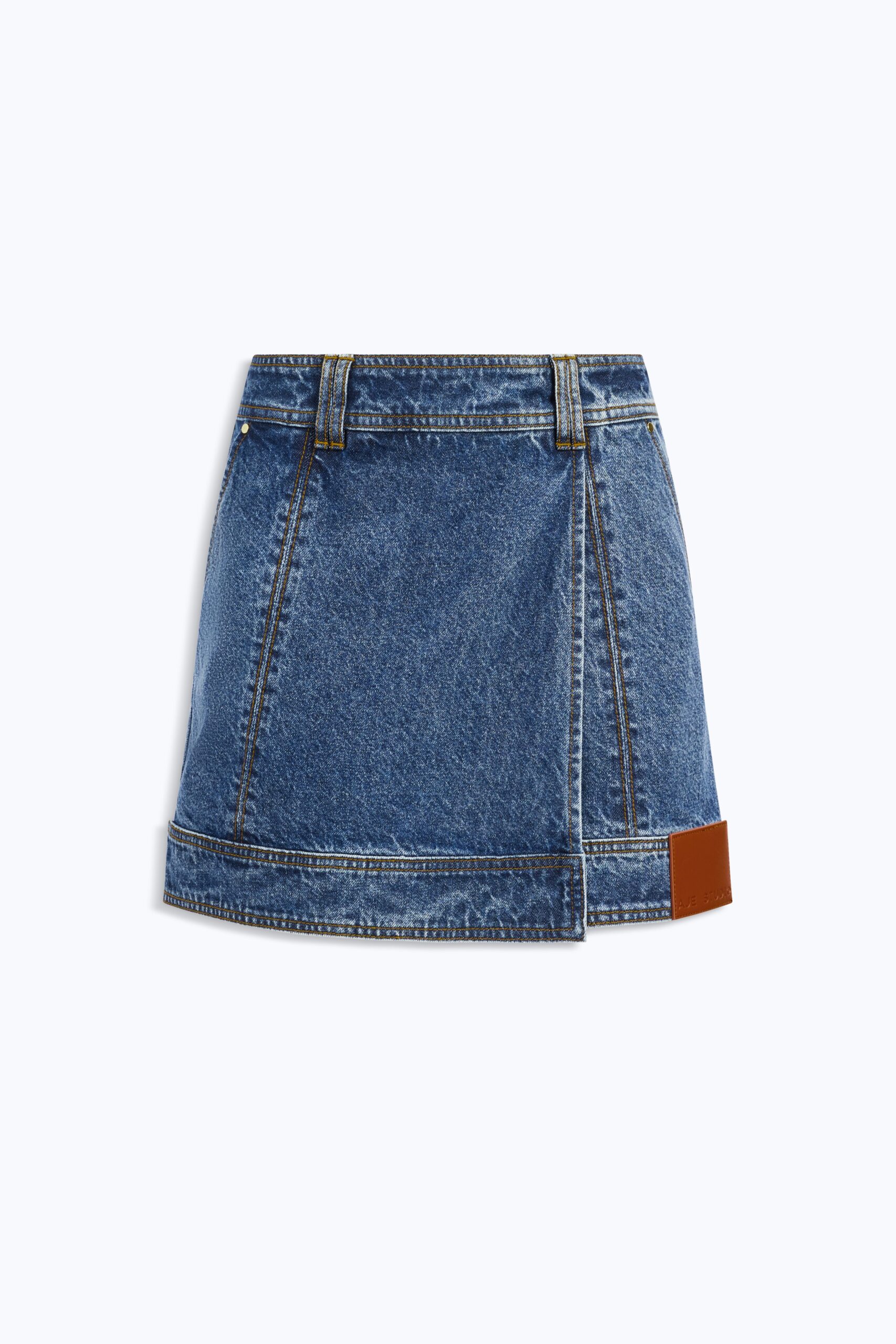 MNAJE090826191140193_2 Aje Olivia Denim Mini Skirt - Image 2