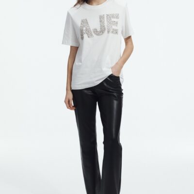 Aje Naya Embellished Logo Tee - Image 1
