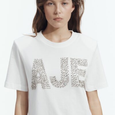 Aje Naya Embellished Logo Tee - Image 2