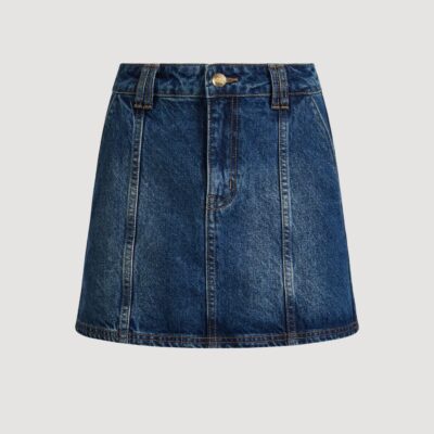 Aje Myles Denim Mini Skirt - Image 2