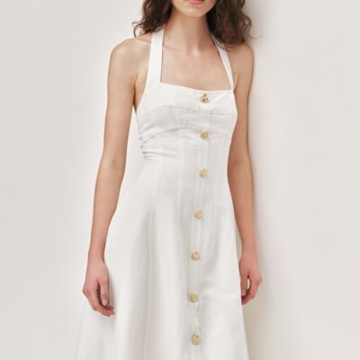 Aje Monroe Halter Midi Dress - Image 2