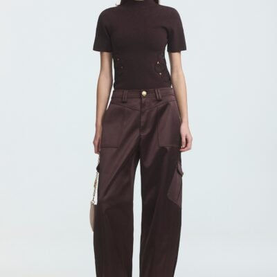 Aje Miri Slim Knit Tee - Image 1