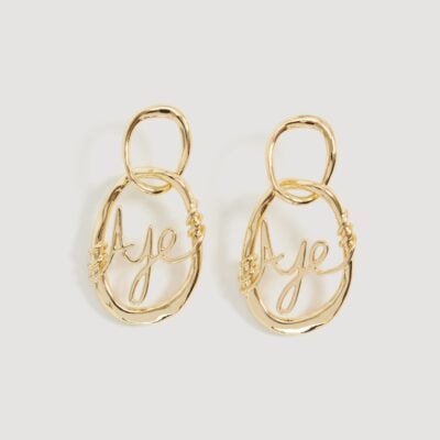 Aje Melodia Logo Drop Earring - Image 1