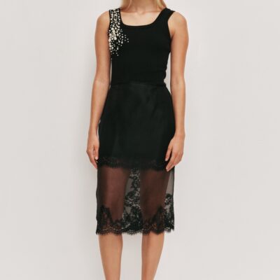 Aje Marlene Pearl Knit Tank - Image 1