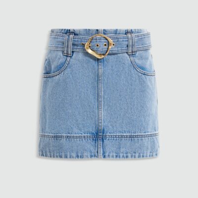 Aje Lyra Denim Mini Skirt - Image 2
