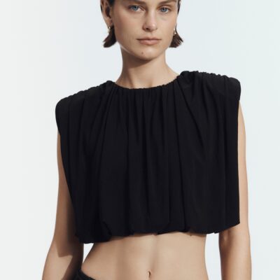 Aje Lunaria Ruched Jersey Top - Image 2