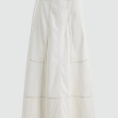 Aje Lotus Vegan Leather Midi Skirt - Image 2