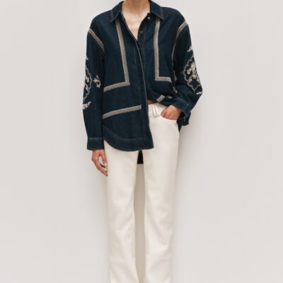 Aje Lotus Denim Shirt - Image 1