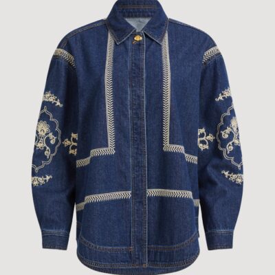 Aje Lotus Denim Shirt - Image 2