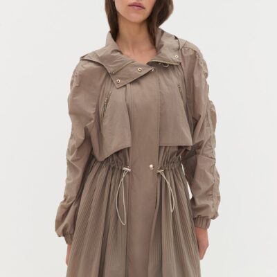 Aje Longline Pleated Trench 703 - Image 1