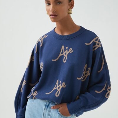 Aje Liza Logo Knit Jumper - Image 1