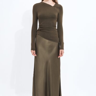 Aje Lana Bias Maxi Skirt - Image 1