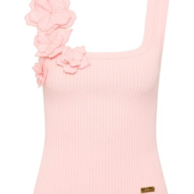 Aje Splendour Flower Knit Tank - Image 2