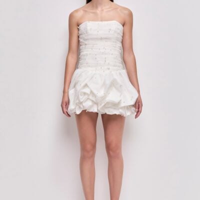 Aje Juniper Bubble Mini Dress - Image 1