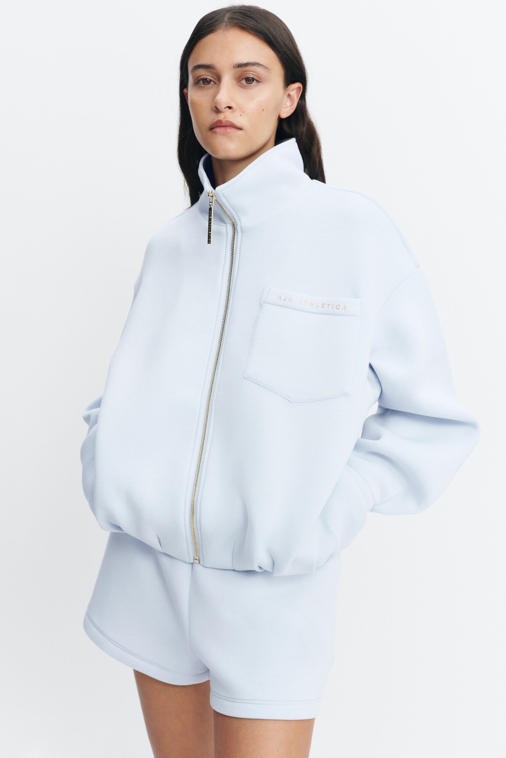 Aje Scuba Bubble Hem Jacket - Image 1