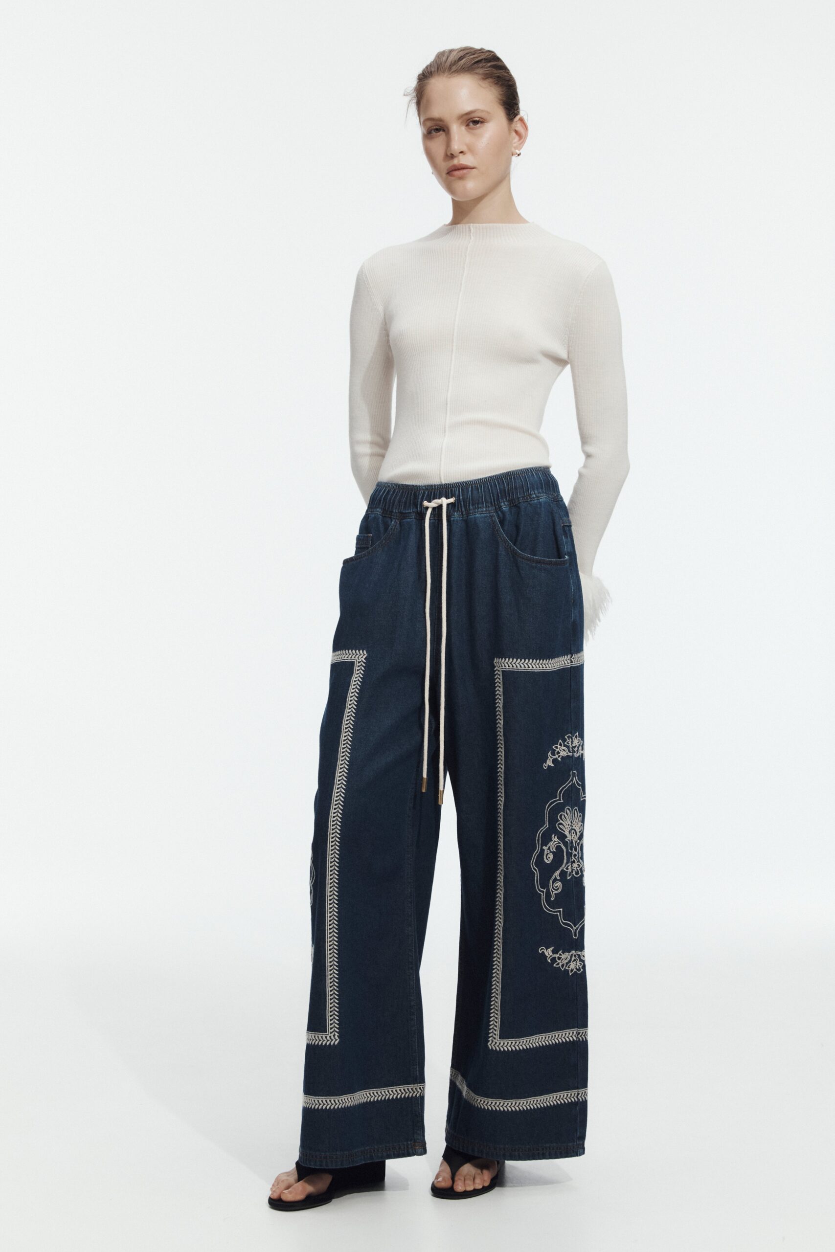 MNAJE300826190239009_3 Aje Lotus Denim Jean - Image 3