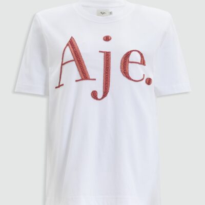 Aje Lola Embellished Logo Tee - Image 2