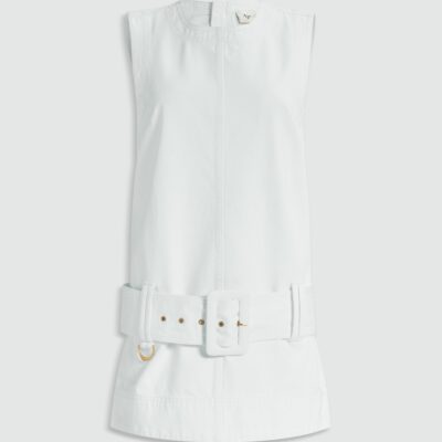 Aje Leni Belted Denim Mini Dress - Image 2