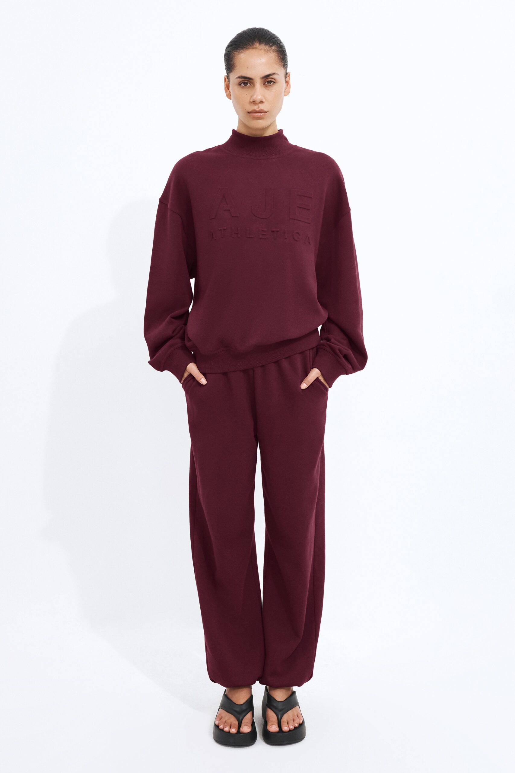 Aje High Neck Logo Jumper - Image 1