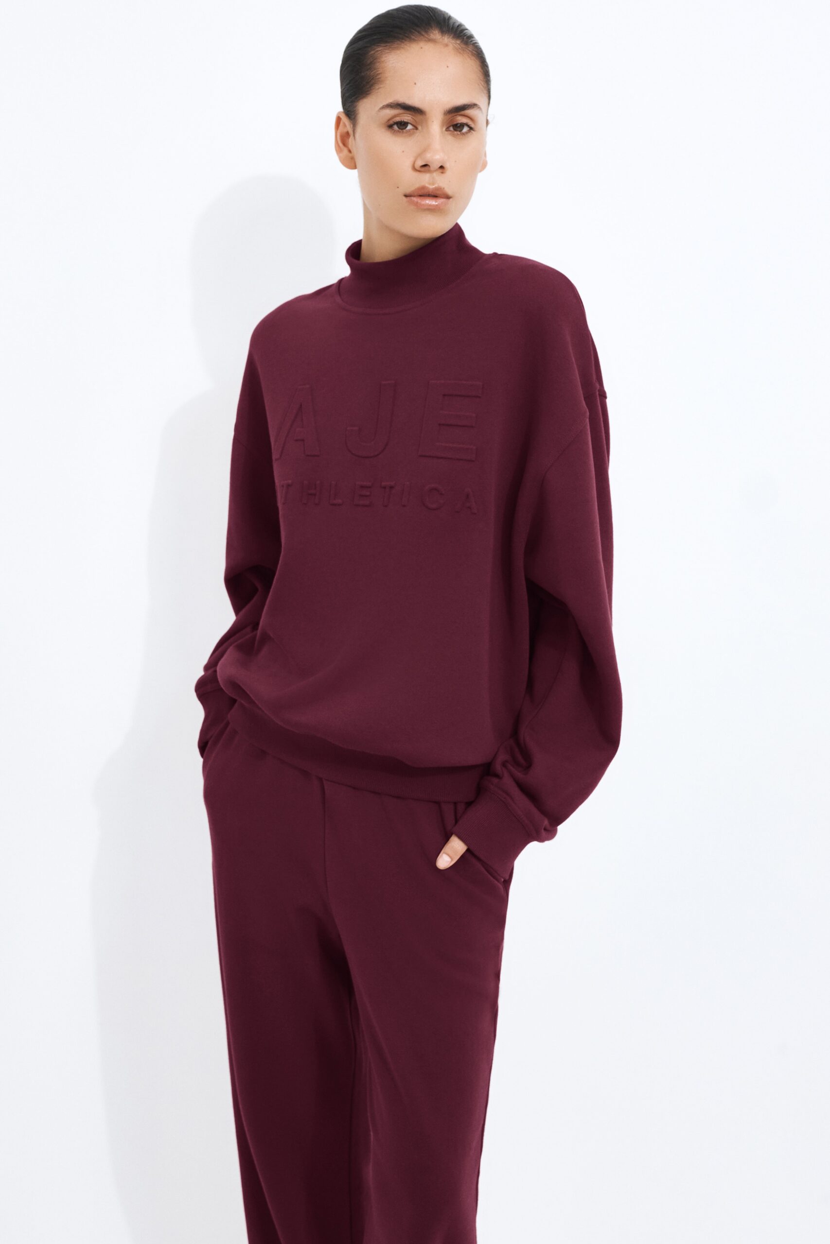 MNAJE300826190239035_3 Aje High Neck Logo Jumper - Image 3