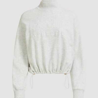 Aje High Neck Logo Crop Jumper - Image 2