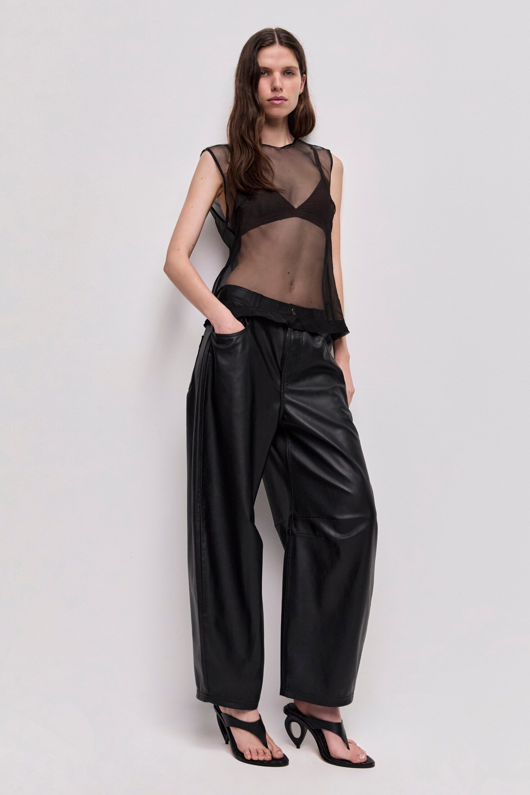 MNAJE300826190239040_3 Aje Harper Barrel Pants - Image 3