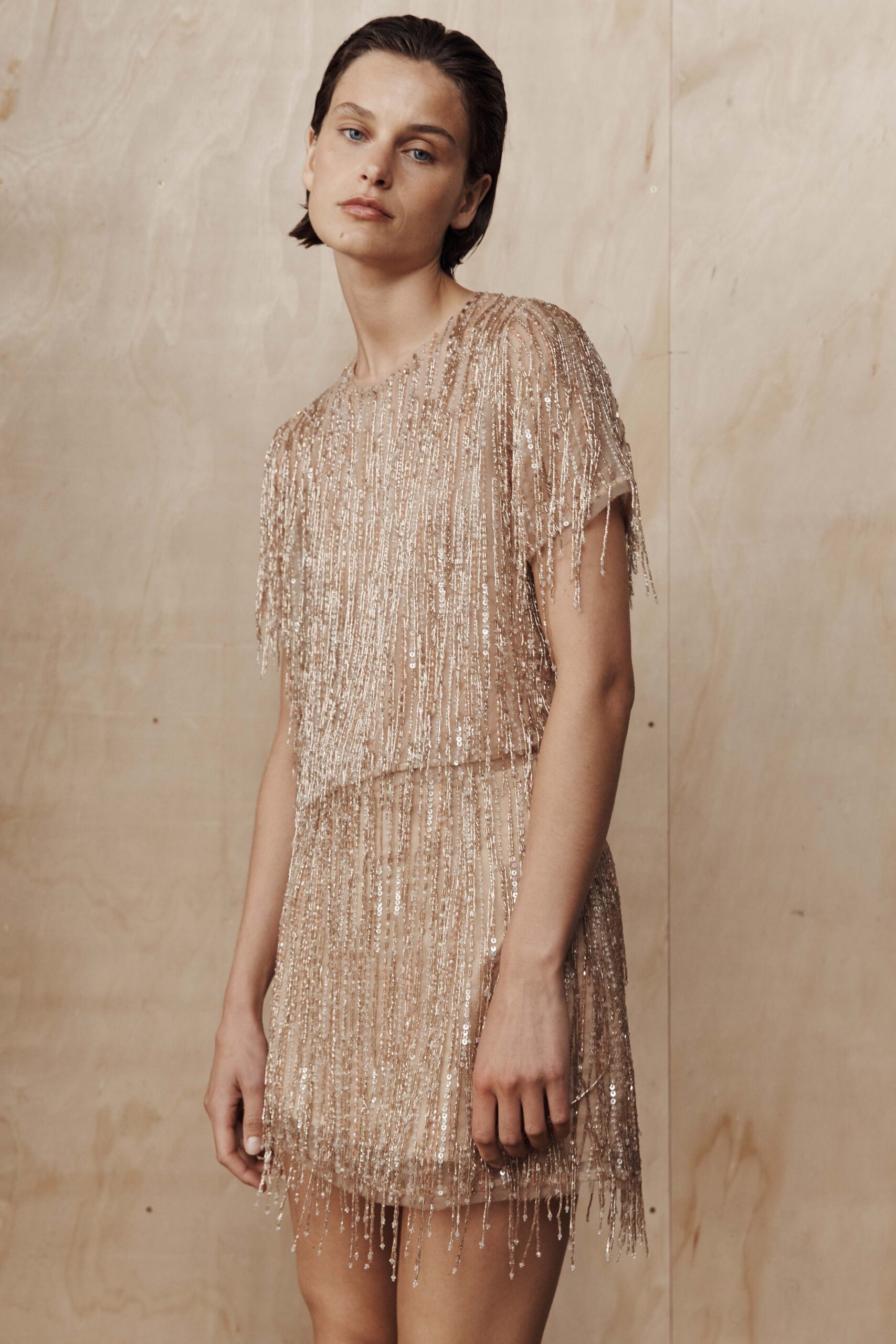Aje Glisten Embellished Mini Skirt - Image 3