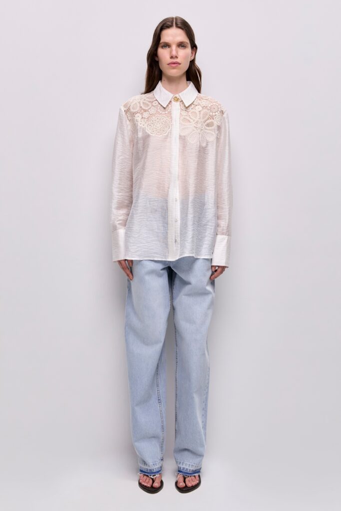 Aje Gia Embroidered Shirt - Image 1