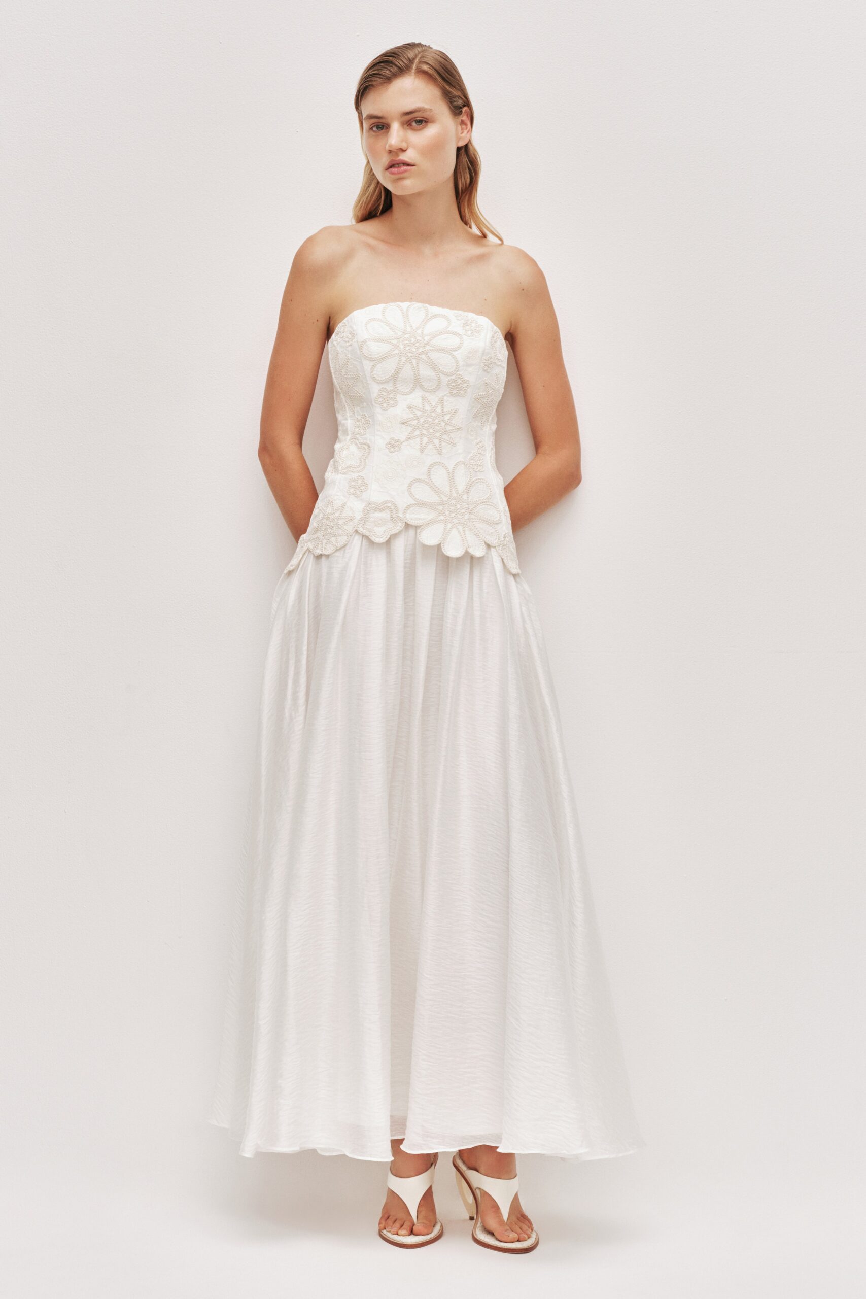 Aje Gia Embroidered Gown - Image 1