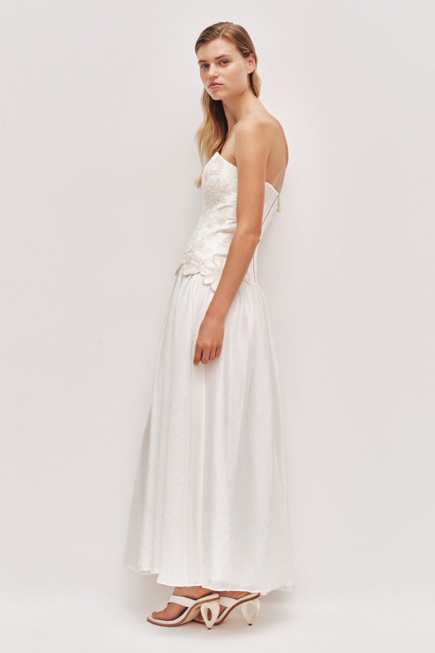 MNAJE300826190239051_3 Aje Gia Embroidered Gown - Image 3