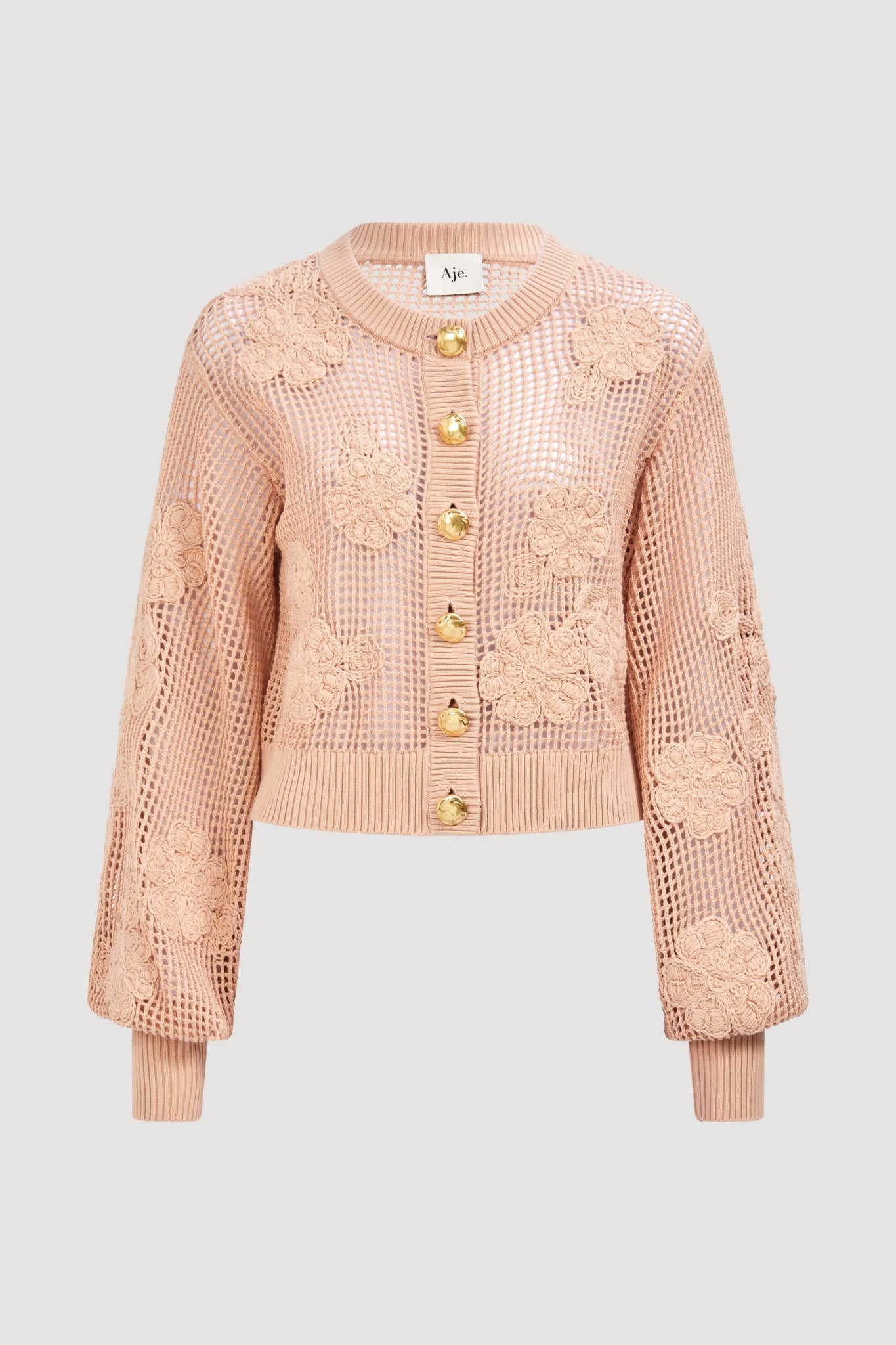 MNAJE300826190239053_2 Aje Gardenia Knit Cardigan - Image 2
