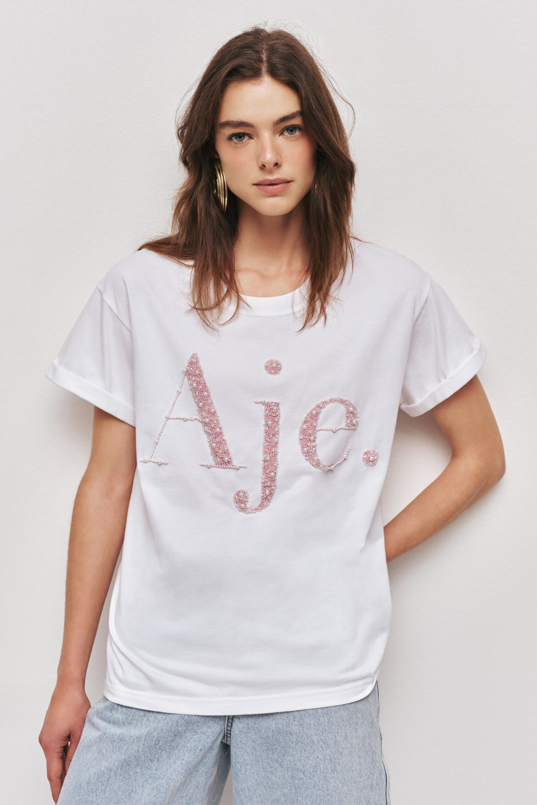 MNAJE300826190239056_3 Aje Franki Logo Tee - Image 3