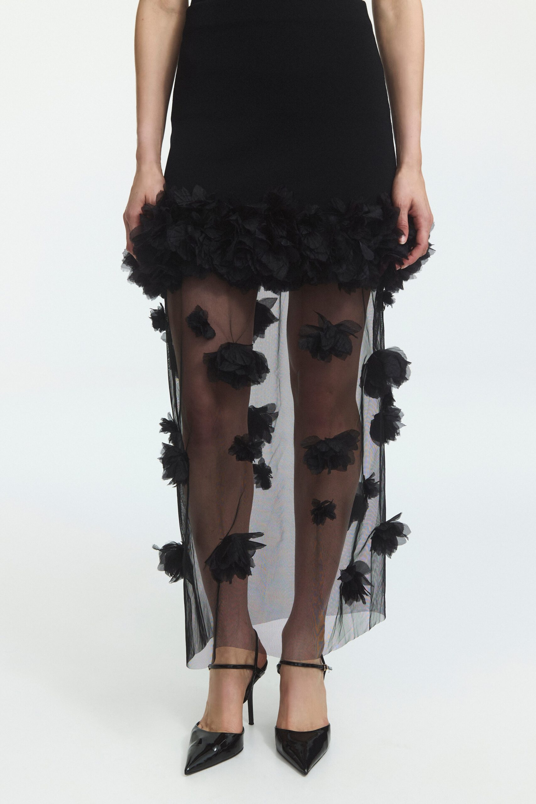 Aje Fleura Knit Midi Skirt - Image 3