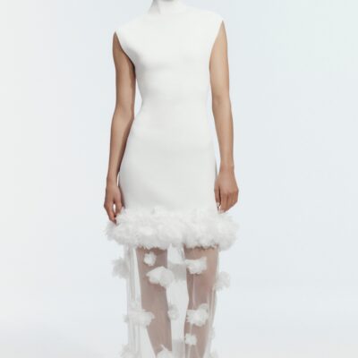 Aje Fleura Knit Midi Dress - Image 1