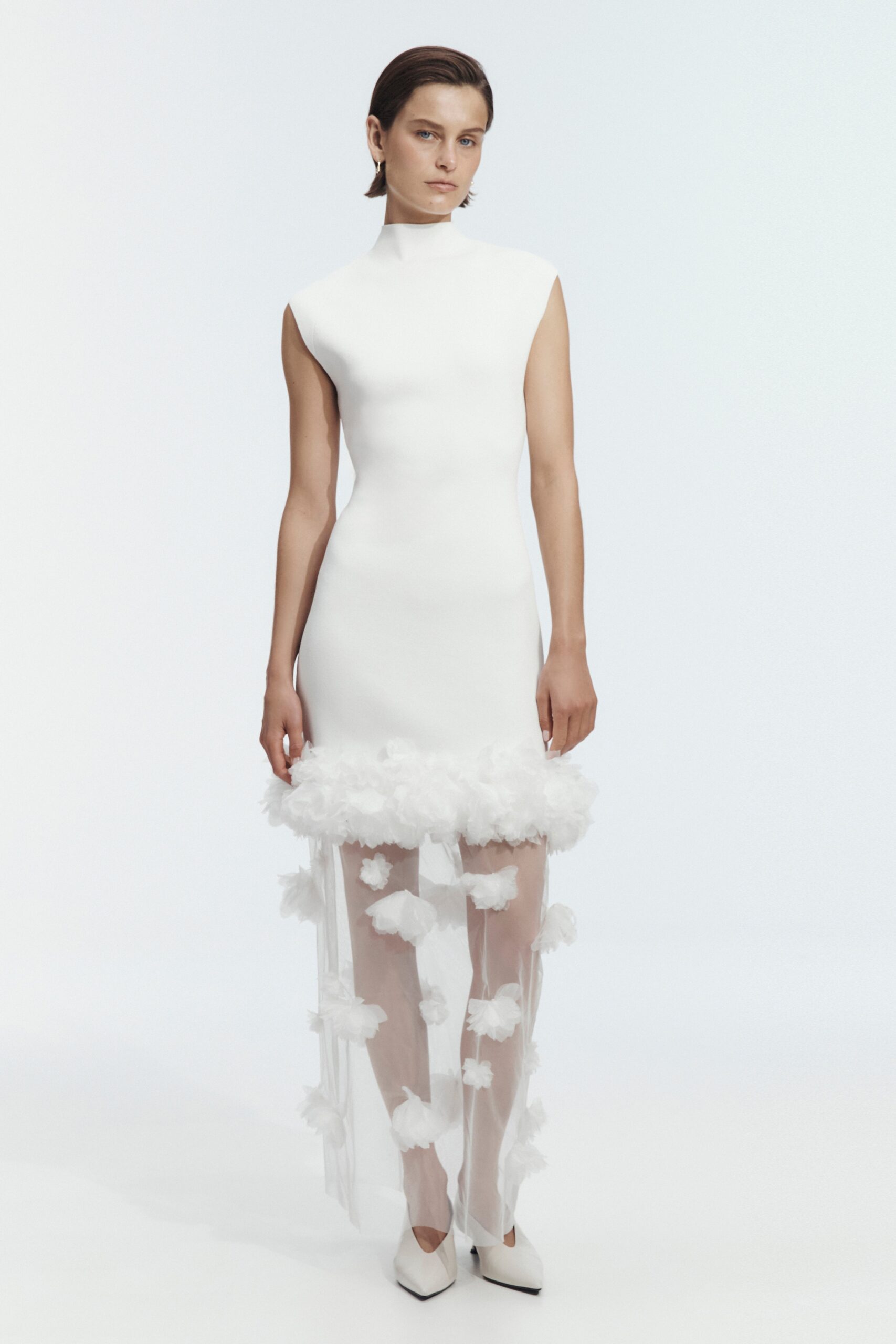 Aje Fleura Knit Midi Dress - Image 1