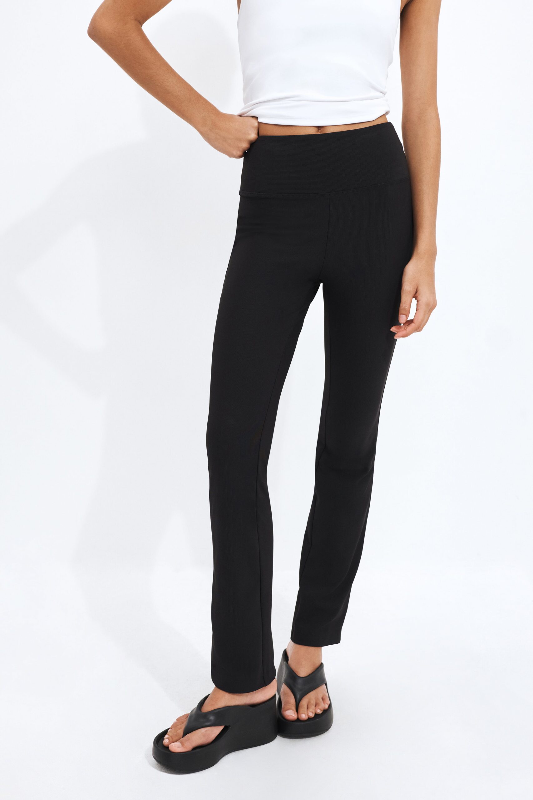MNAJE300826190239060_2 Aje Fitted Side Split Pants - Image 2