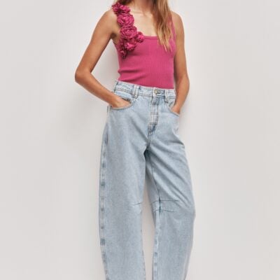 Aje Emmy Flower Knit Tank - Image 1
