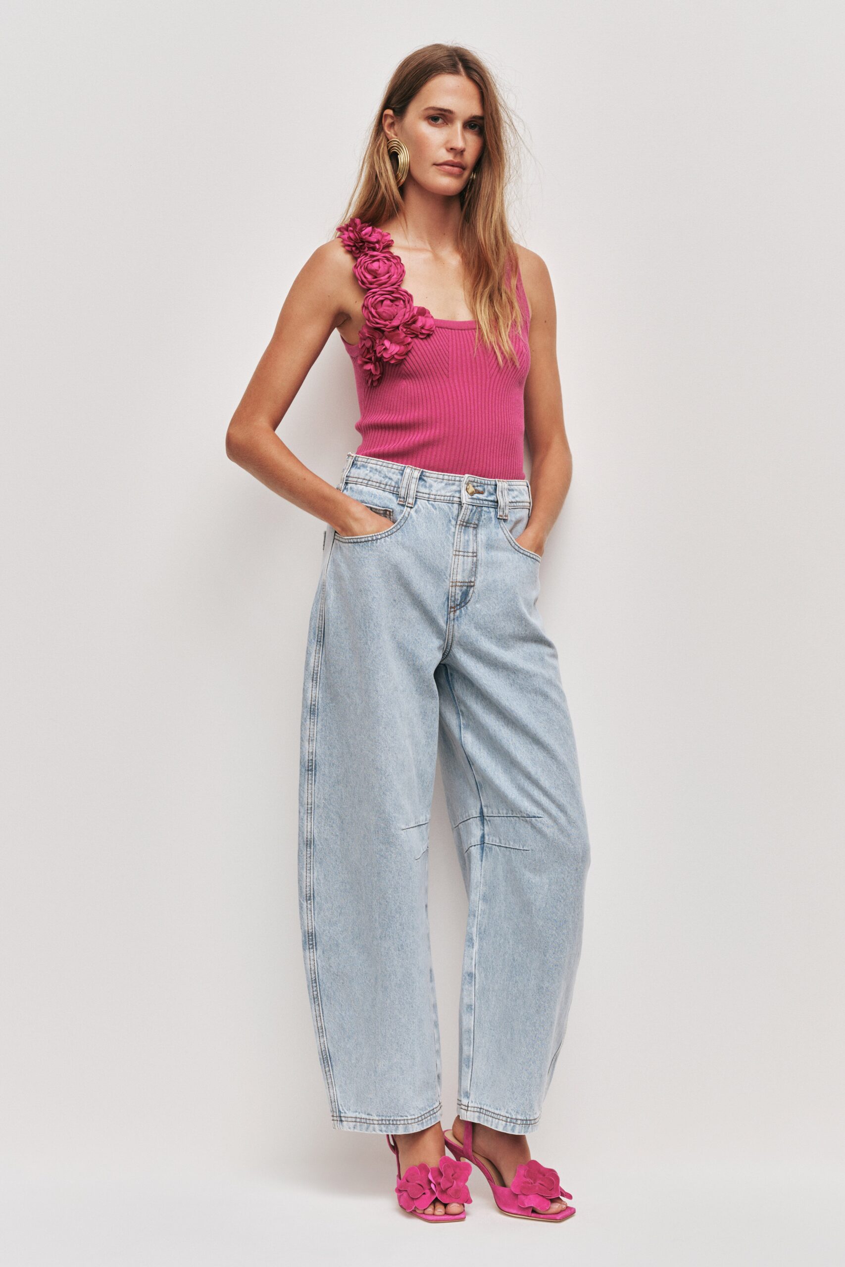Aje Emmy Flower Knit Tank - Image 1