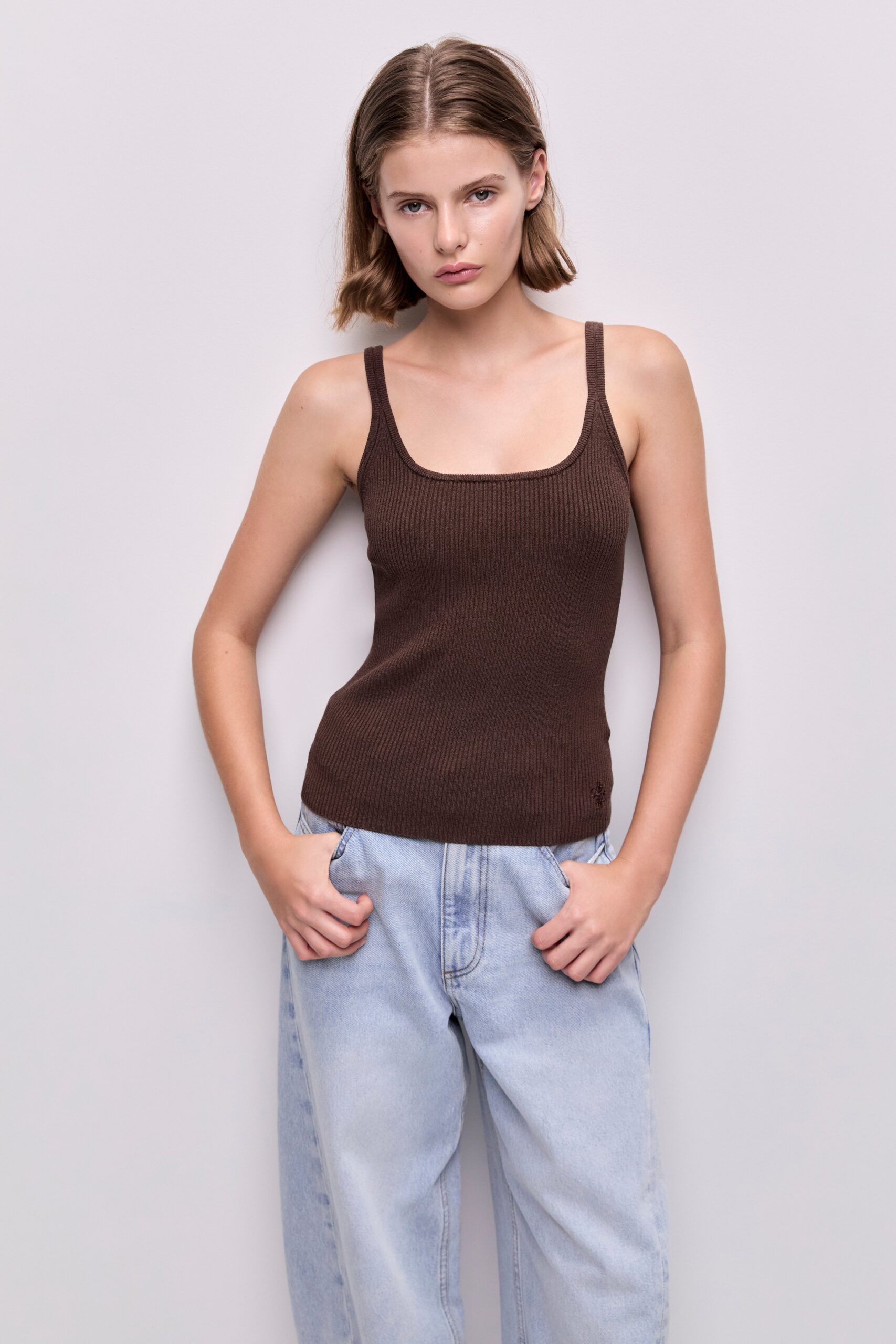MNAJE300826190239069_3 Aje Emma Knit Tank - Image 3