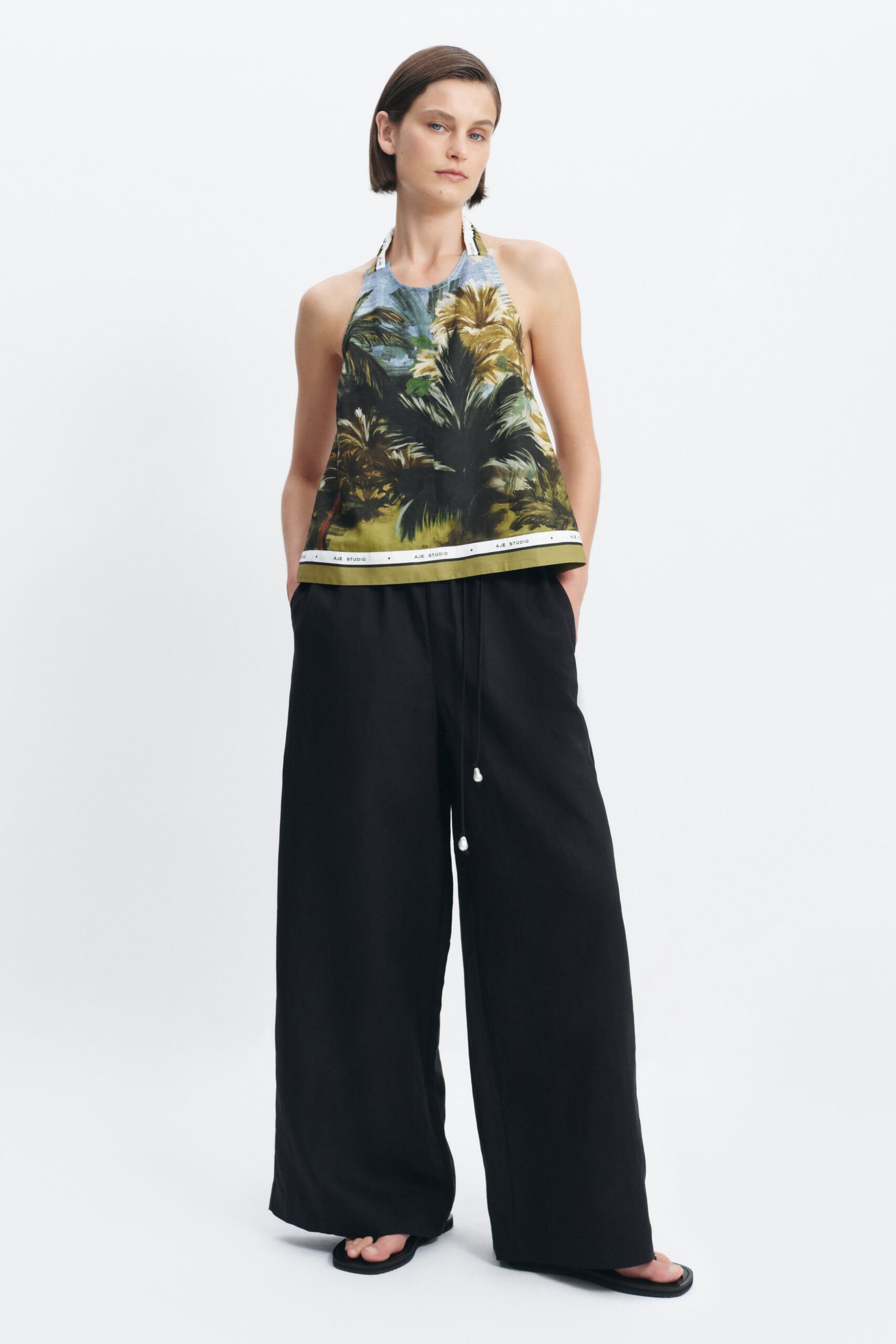 Aje Ella Wide Leg Pant - Image 1