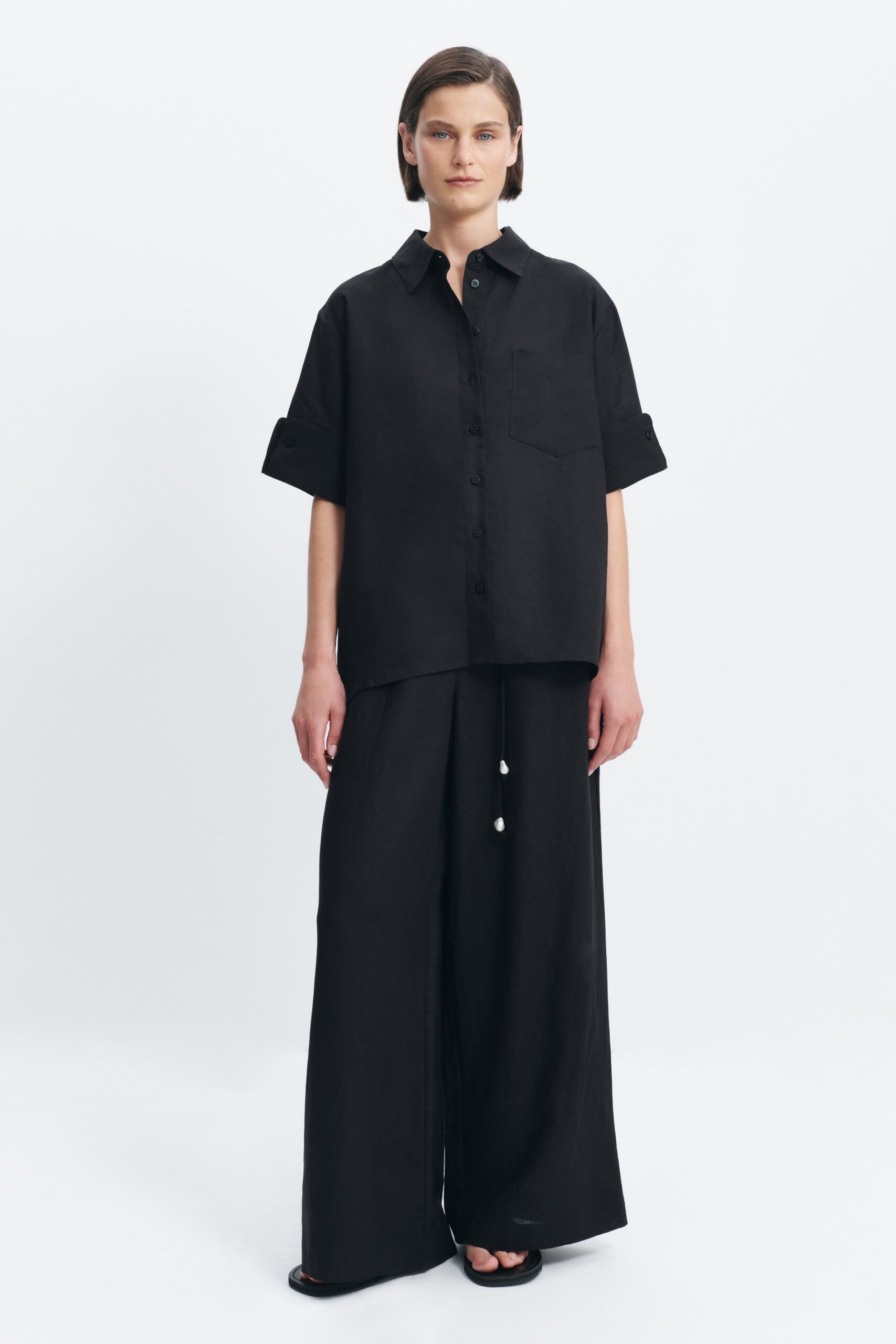 MNAJE300826190239083_3 Aje Ella Oversized Shirt - Image 3