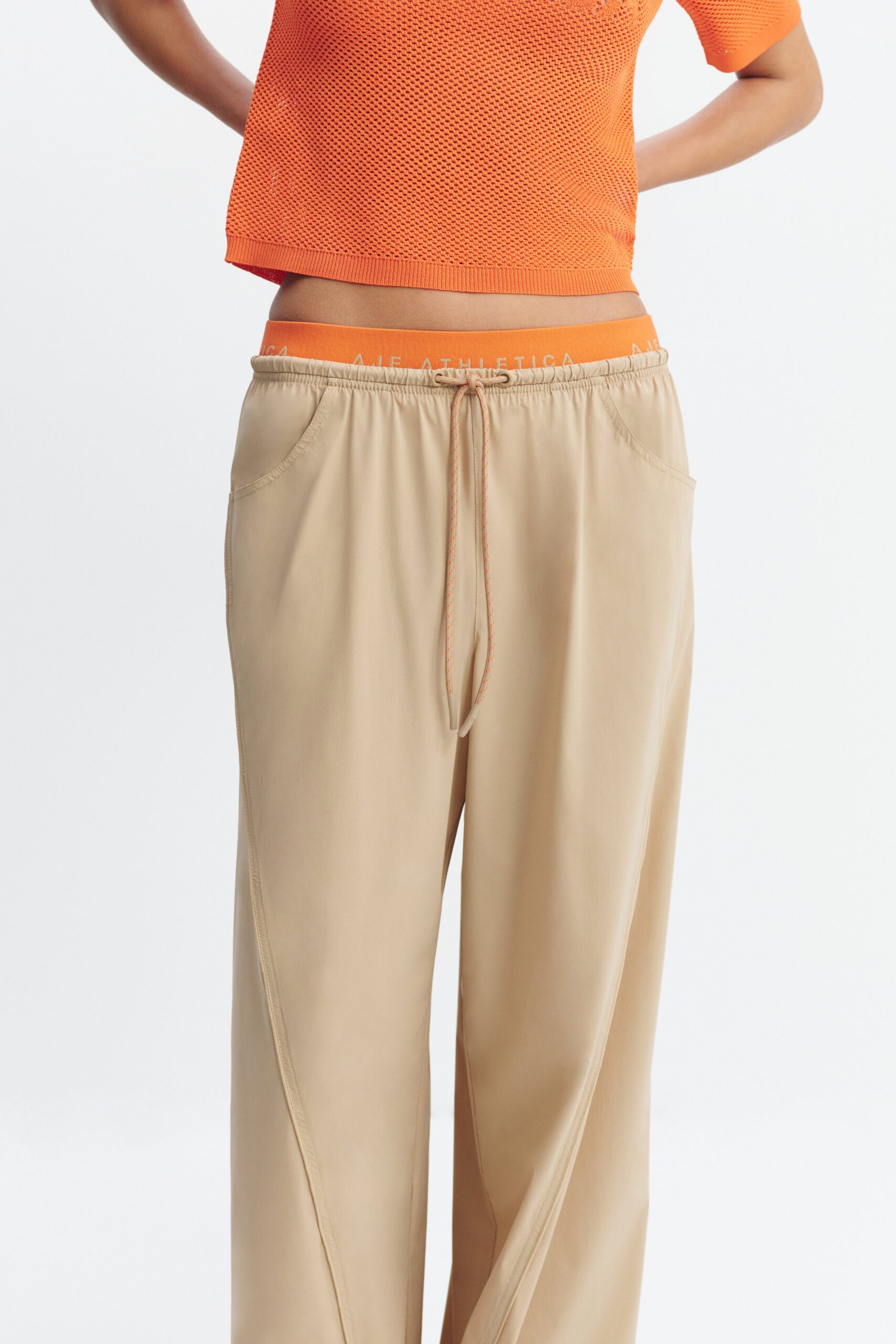 MNAJE300826190239096_3 Aje Double Waistband Pant 513 - Image 3