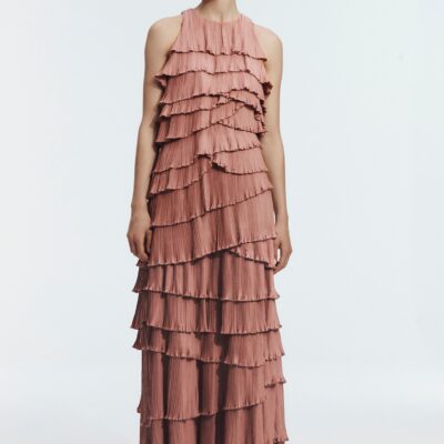 Aje Dew Pleated Maxi Dress - Image 1